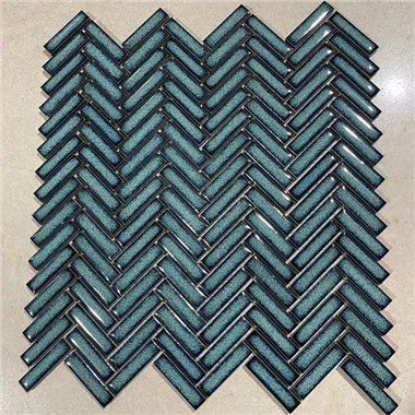 Pozadí mozaikové dlaždice rybí kosti